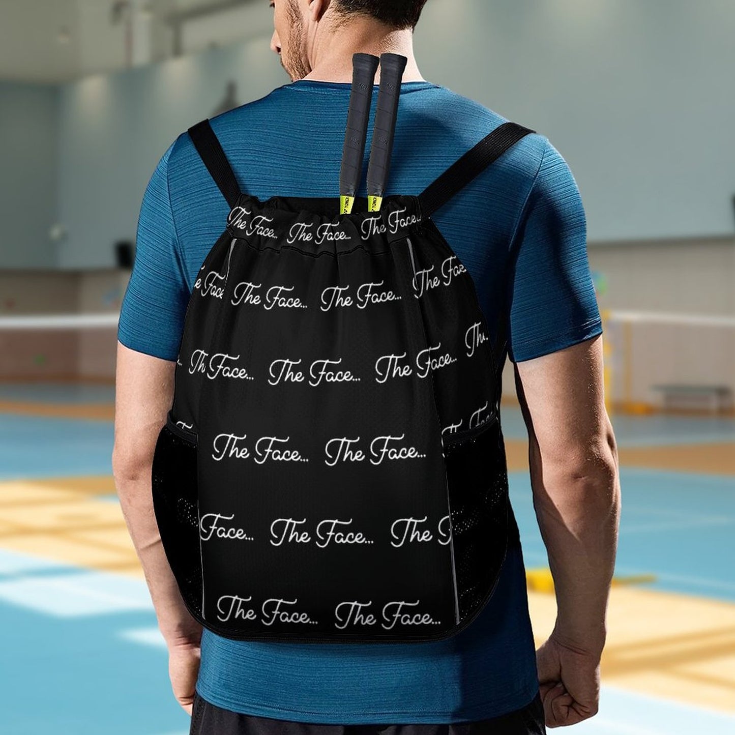The Face... Waffle Cloth Drawstring Bag