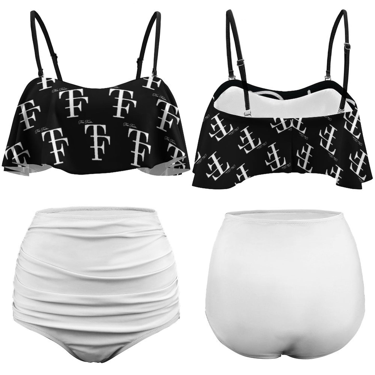 TF 2-Piece Ruffle Tankini Swimsuit