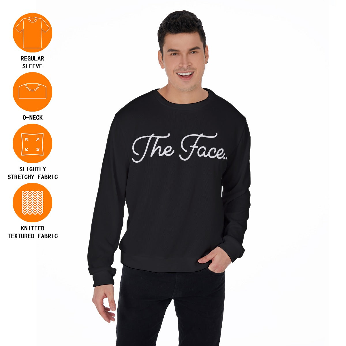 The Face... Men's Sweater Psalm 23