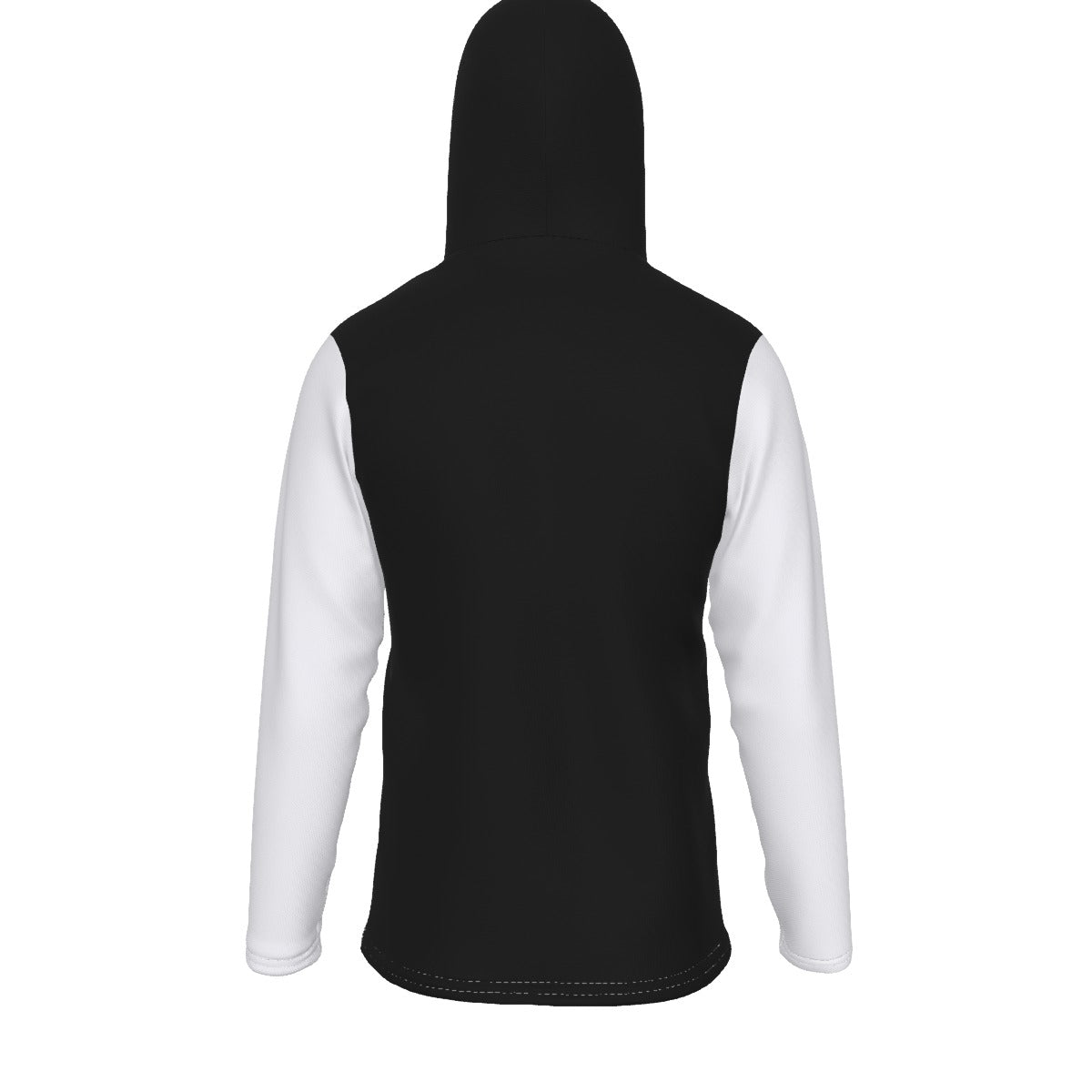 Black/White The Face.... Men's Pullover Hoodie With Mask