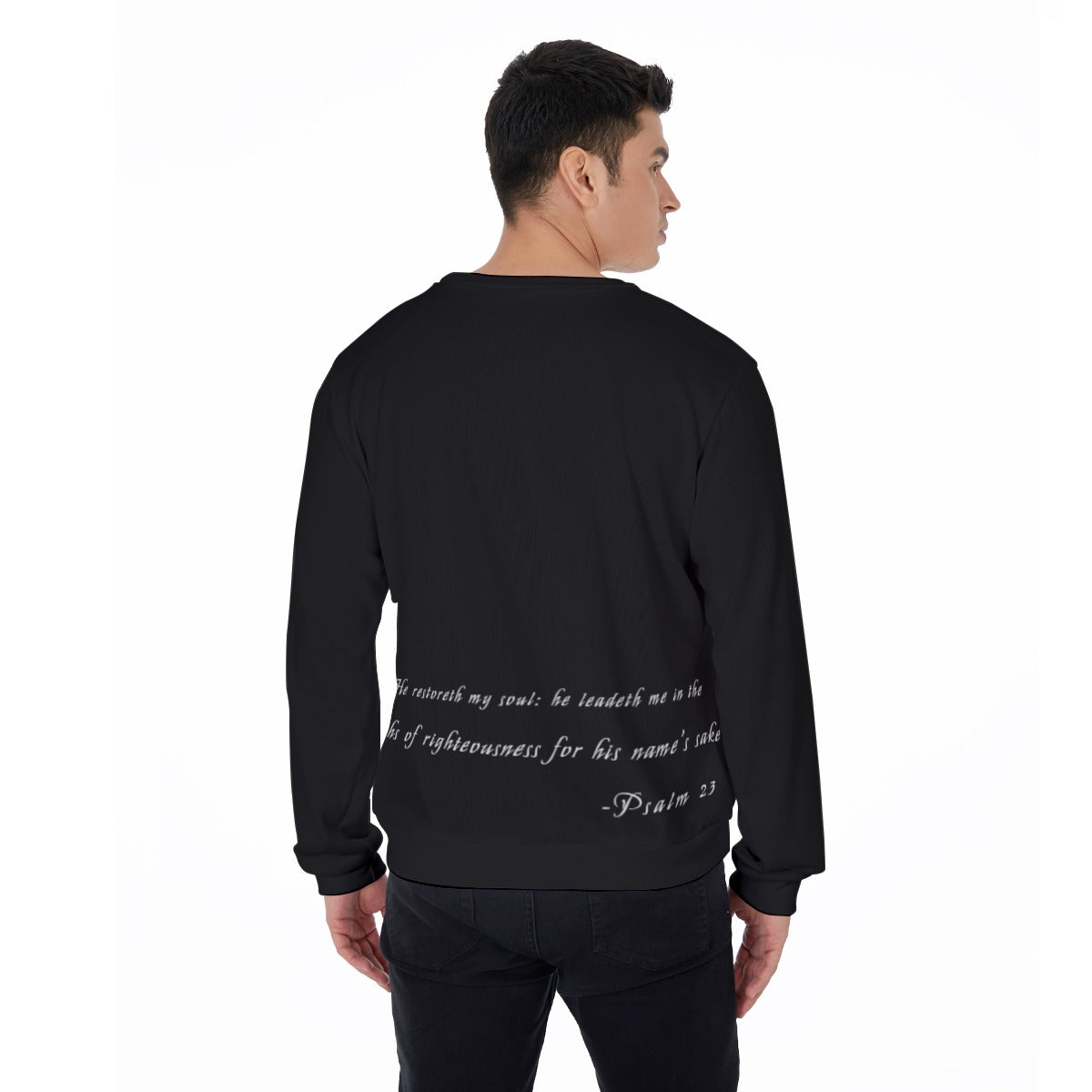 The Face... Men's Sweater Psalm 23