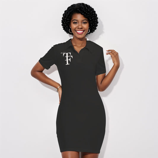 Tf Women's Polo Collar Dress