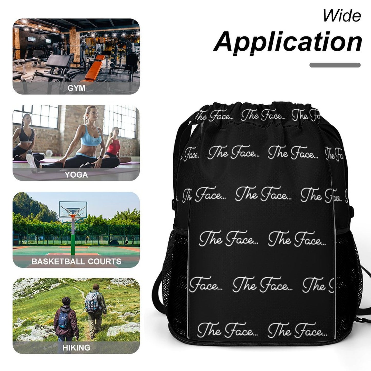 The Face... Waffle Cloth Drawstring Bag