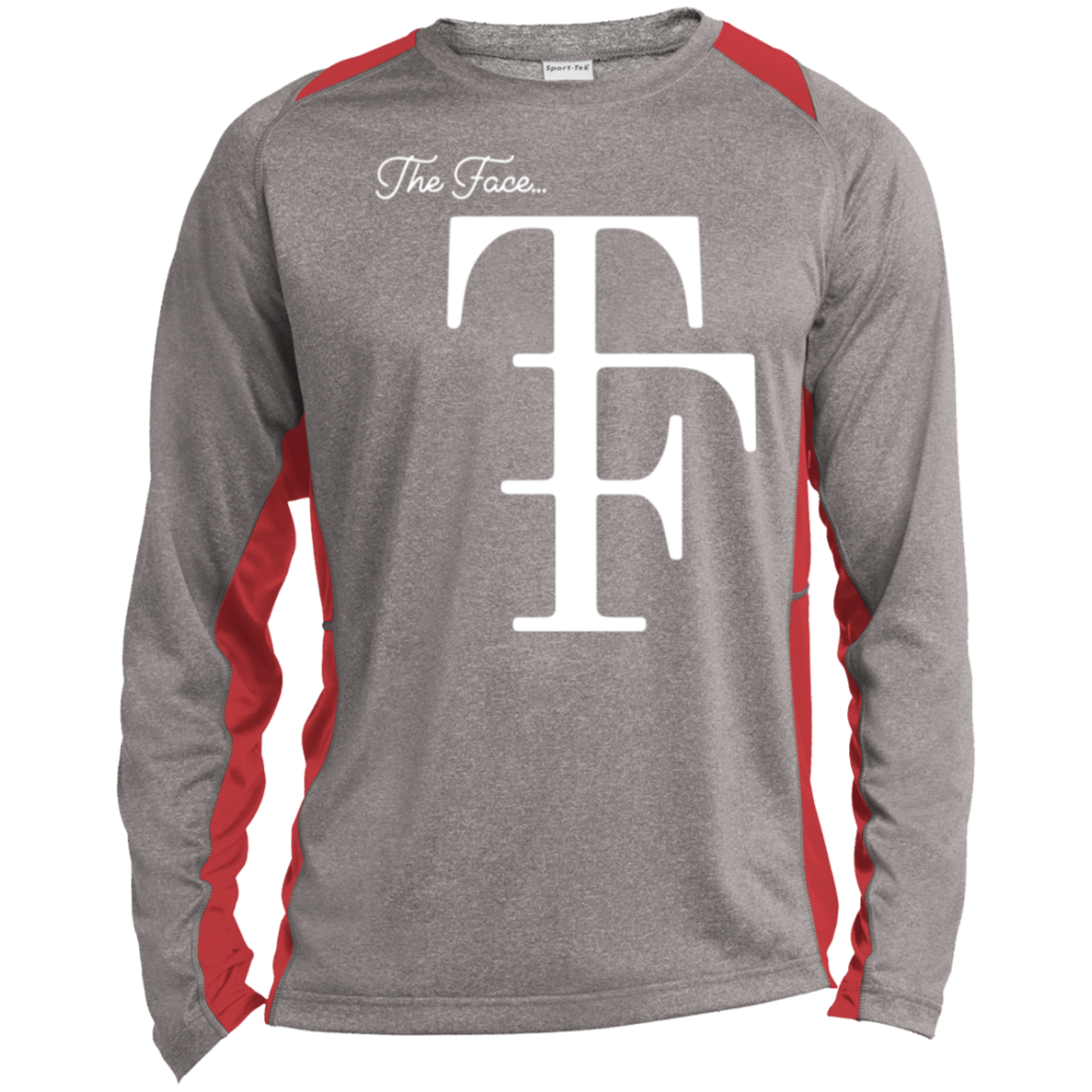 TF  Long Sleeve Heather Colorblock Performance Tee